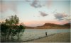 MORMON GIRL AT LAKE